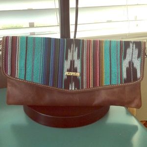 Tia Sadie Antigua Clutch. Full grain leather